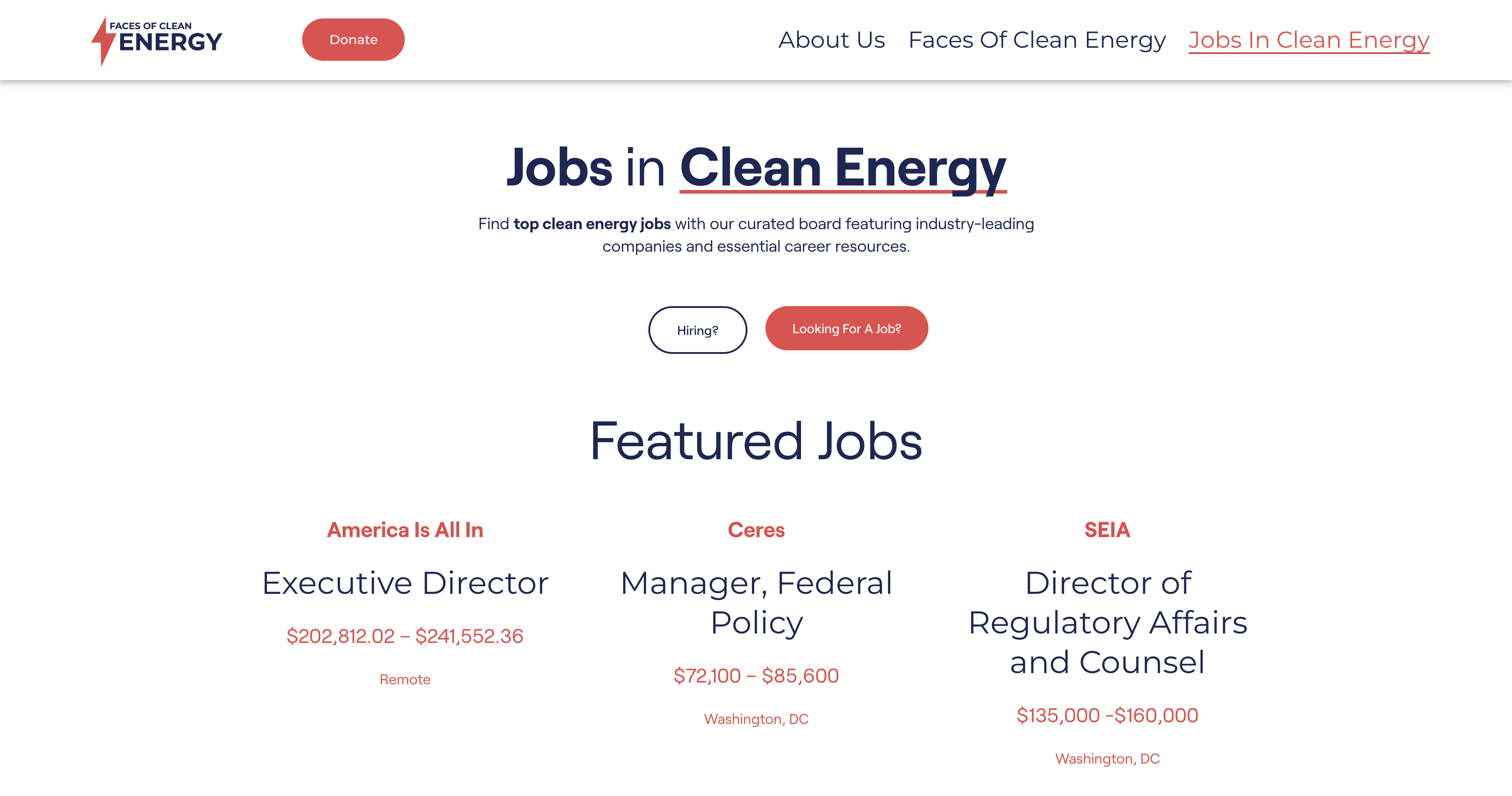 Community Campaign Job Board